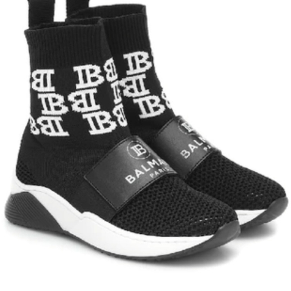 Balmain Shoes - Balmain Sneaker Sock